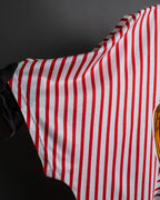 "Christian Dior" Stripe pattern front print tunic