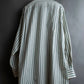 "BURBERRYS" Green stripe pattern oversized shirt