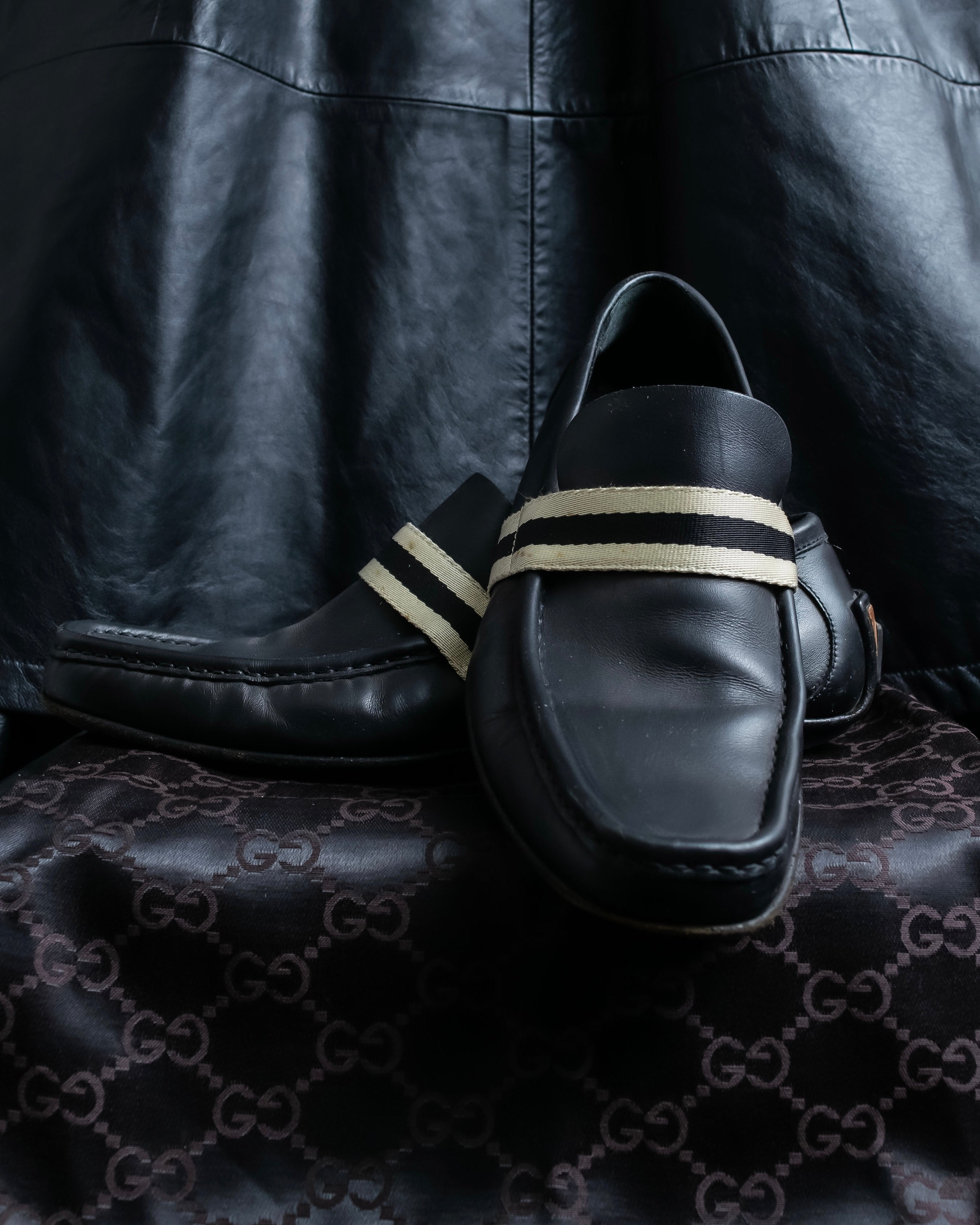 "GUCCI" Shelly line detail driving shoes