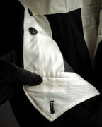 "CHRISTIAN DIOR MONSIEUR" Classical tailored Zegna base satin tuxedo set up