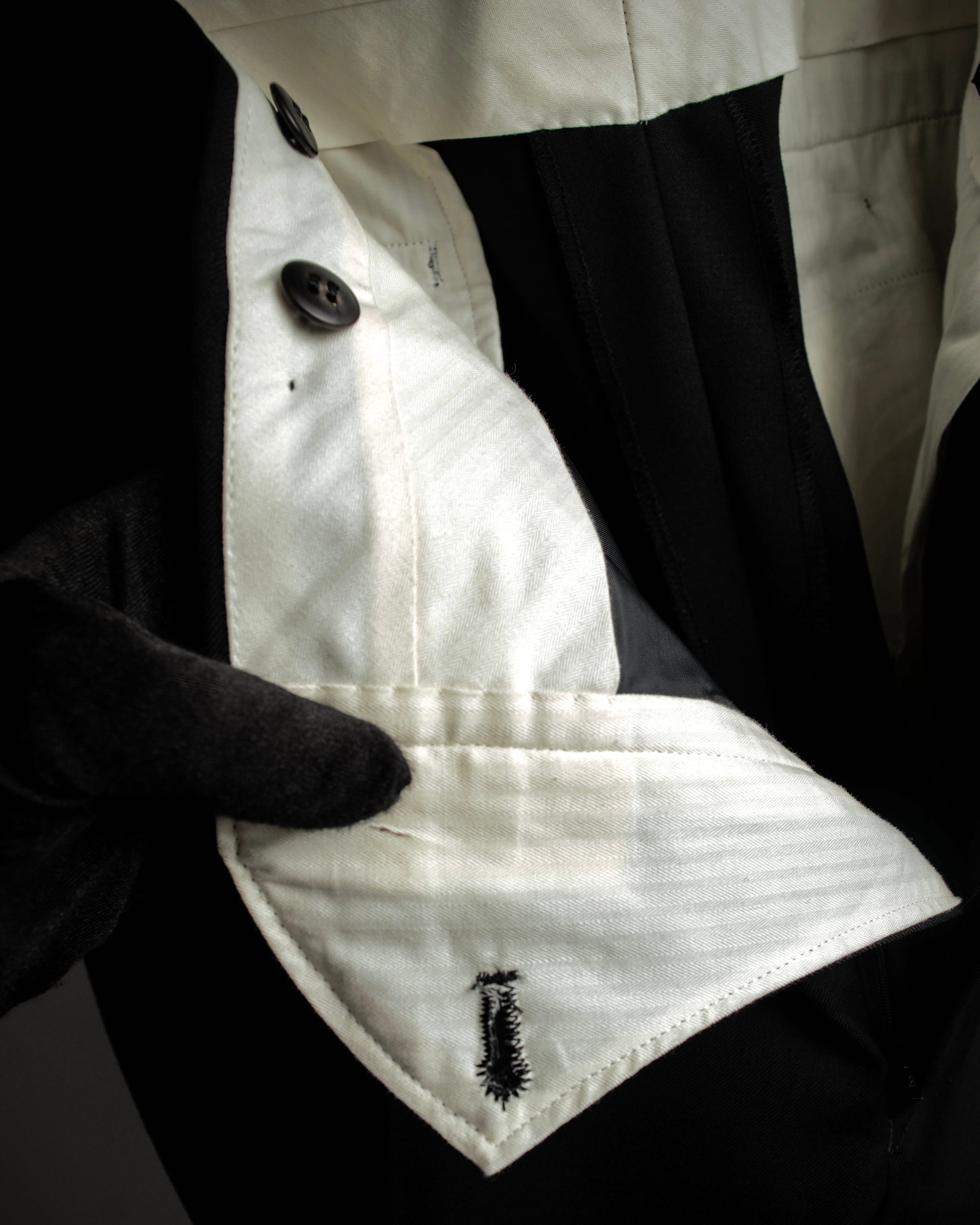 "CHRISTIAN DIOR MONSIEUR" Classical tailored Zegna base satin tuxedo set up