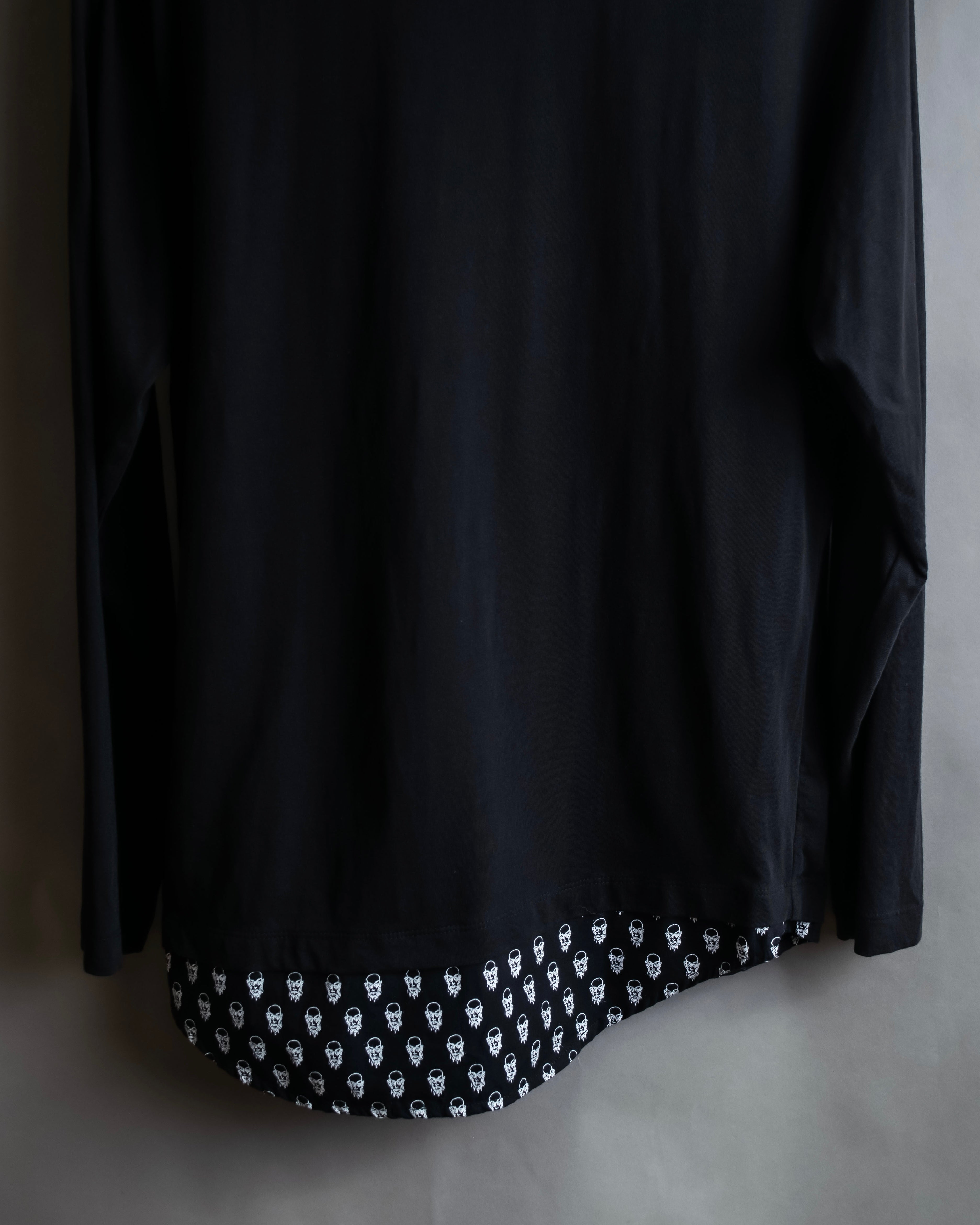 "John Galliano" Tie motif trompe l'oeil design pullover