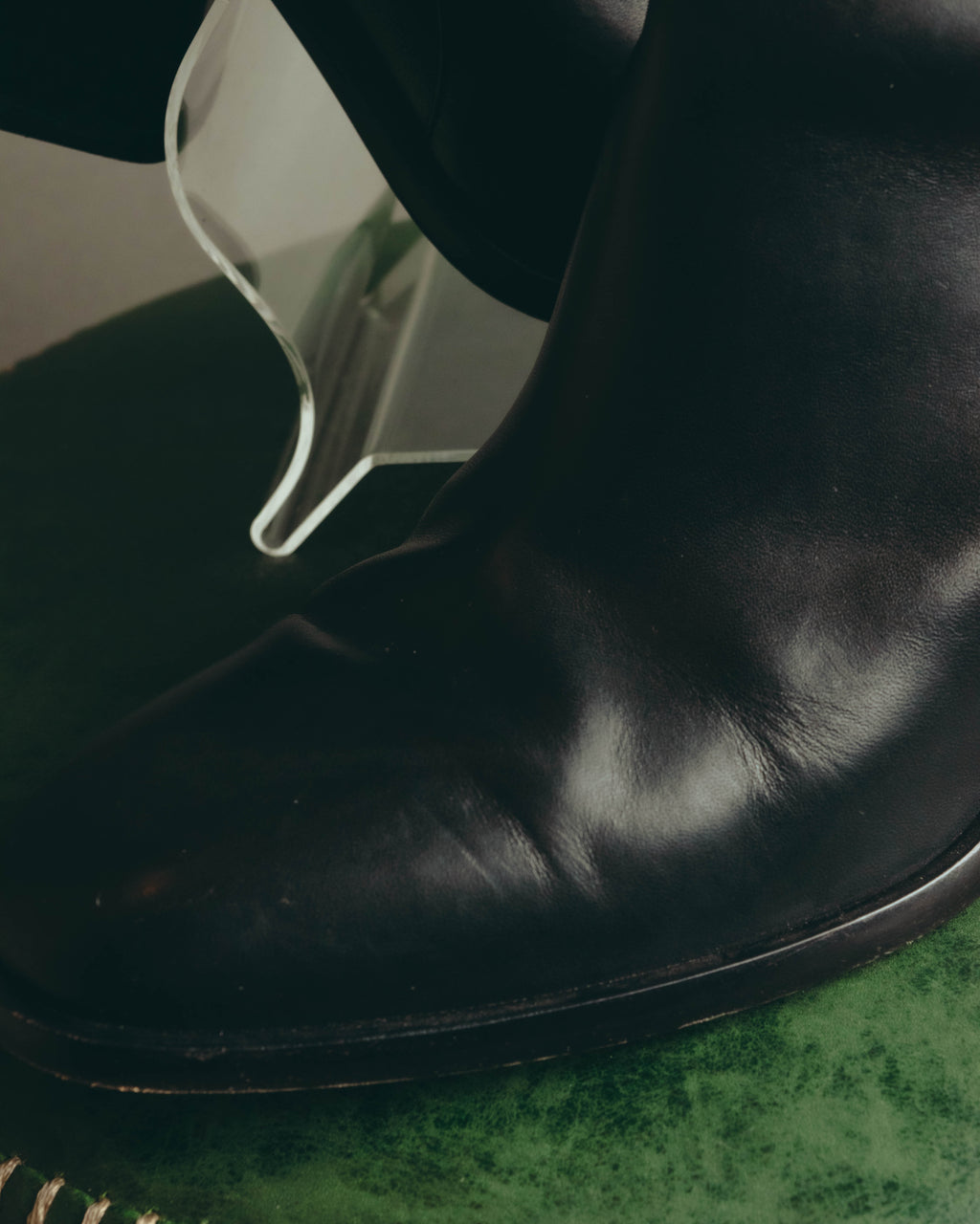 -SPECIAL- “BALENCIAGA” 2014-16’s Metal bar leather ankle boots