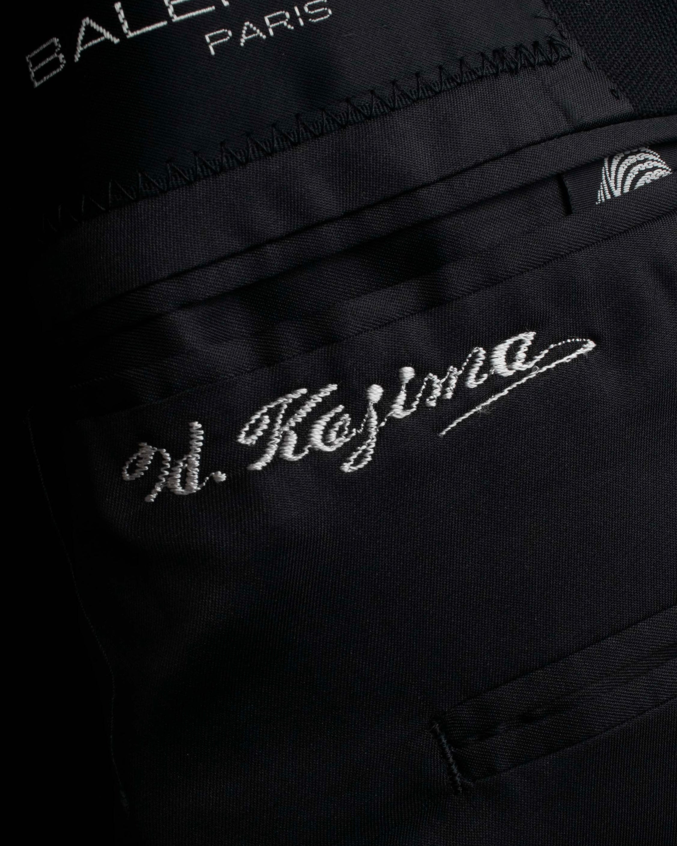 "BALENCIAGA" Structured tailored shawl collar jacket