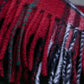 "BURBERRYS" 100% cashmere traditional check pattern fringe design muffler