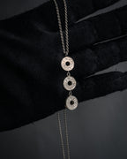 “TIFFANY & CO.” 2000’s 1837 three drop circle pendant