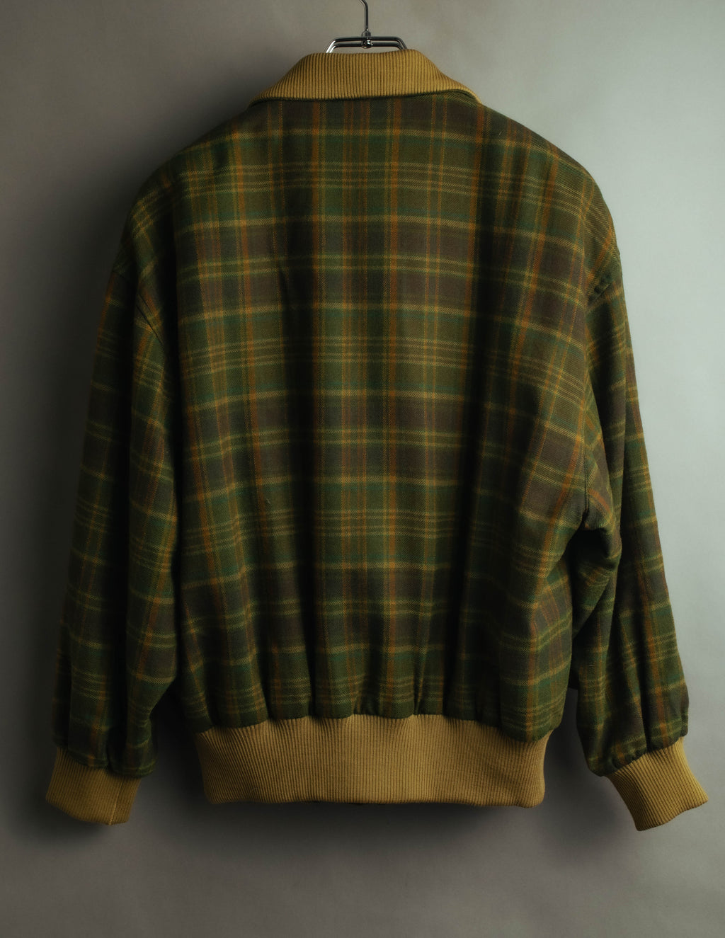 "Christian Dior" 80's-90's Wool plaid blouson and trousers set