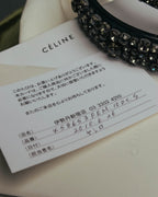 “CÉLINE” 2010 Crystal embellished leather belt