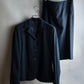 "PRADA" Short length tailored jacket & cropped skirt navy color set up