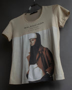 "BALENCIAGA" Painting graphic logo engraved T-shirt