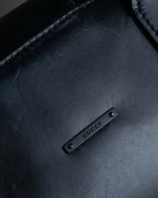 "GUCCI" Vintage gold metal fittings mini doctor bag