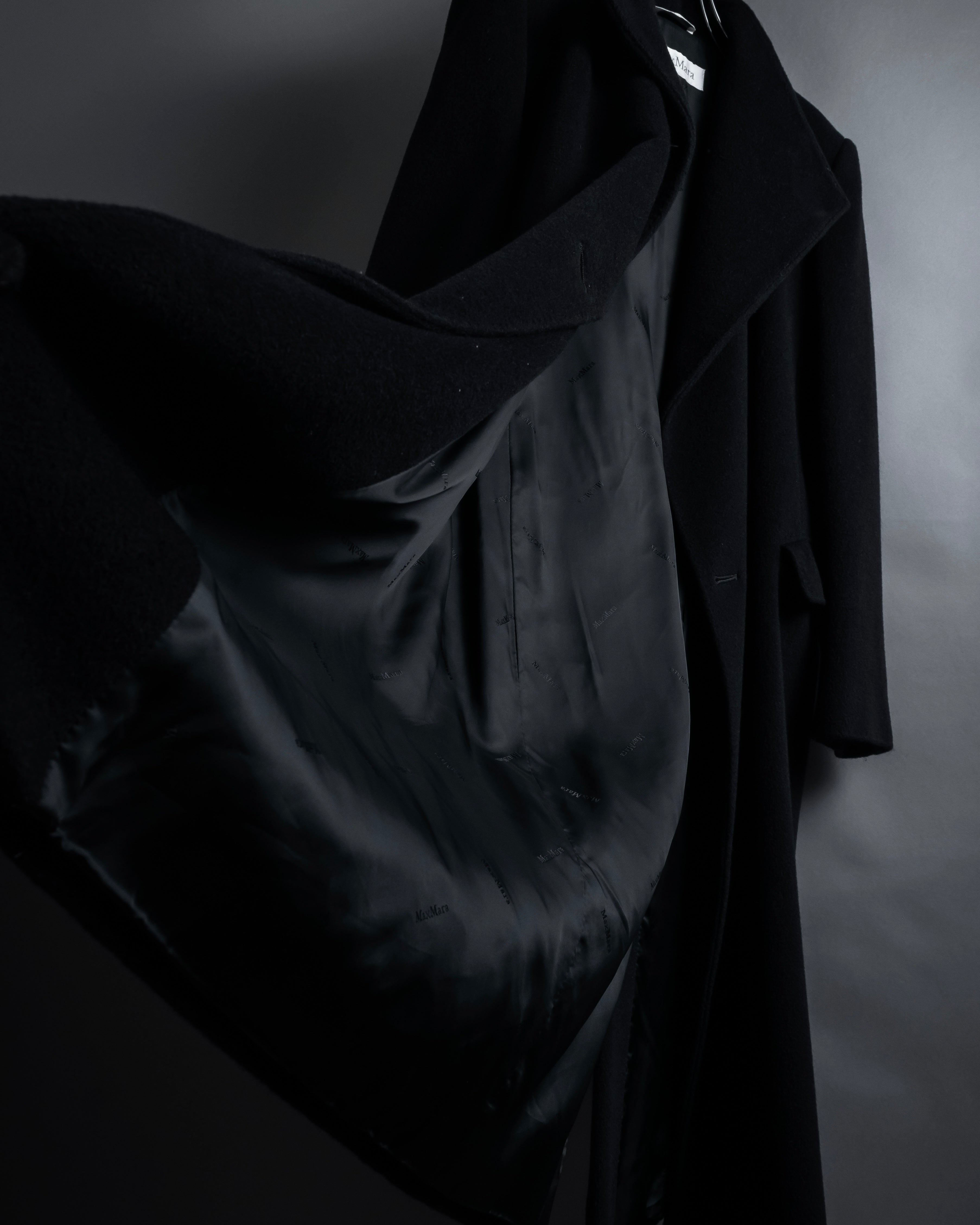 "Max Mara" 90's Asymmetrical front long chester coat