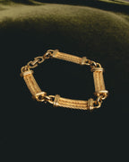 "Christian Dior" 70's-80's Sculptural twisted link bracelet