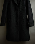 "DRIES VAN NOTTEN" Relief  jaguard uneven design chester coat