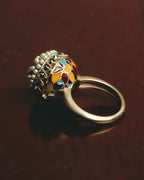 “Christian Dior” 2018-2020 Sculptural pearl and enamel dome ring