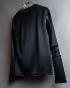 "JEAN PAUL GAULTIER FEMME" Sheer mixed material design pullover