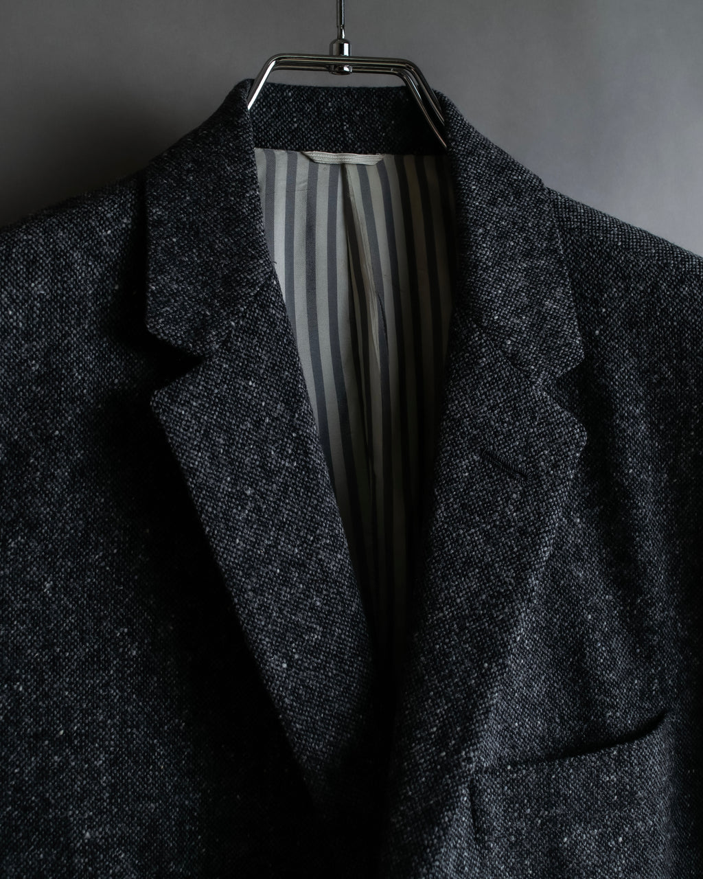 "THOM BROWNE" 3-button napped tweed tailored jacket