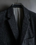 "THOM BROWNE" 3-button napped tweed tailored jacket