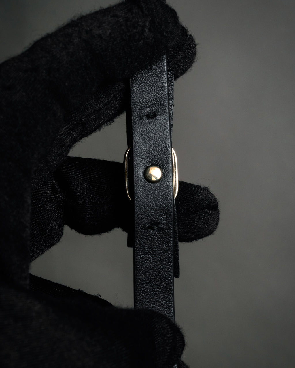 “Salvatore Ferragamo” 2010’s Vara ribbon leather bracelet