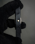 “Salvatore Ferragamo” 2010’s Vara ribbon leather bracelet