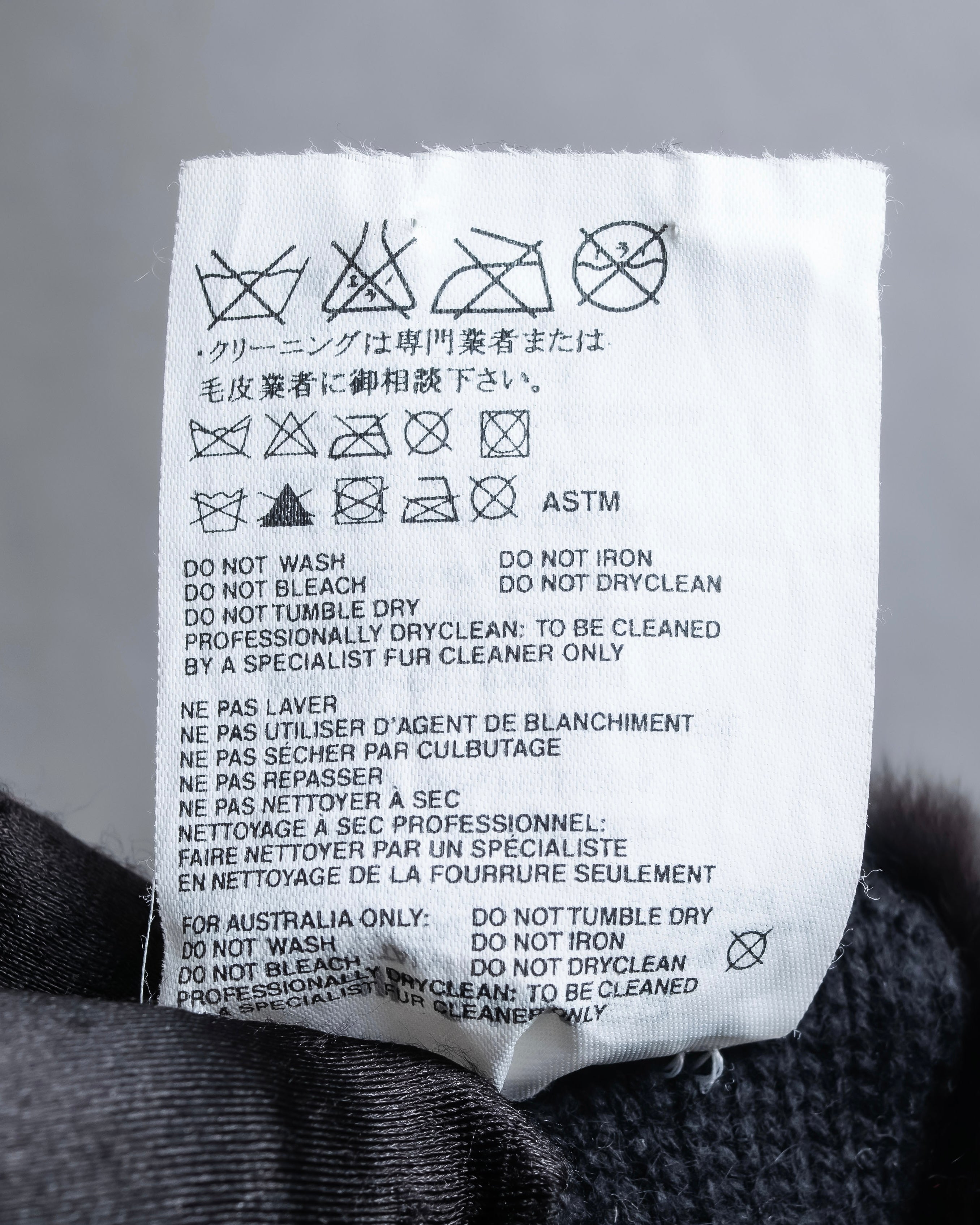 "JIL SANDER" Knit with different materials fur muffler