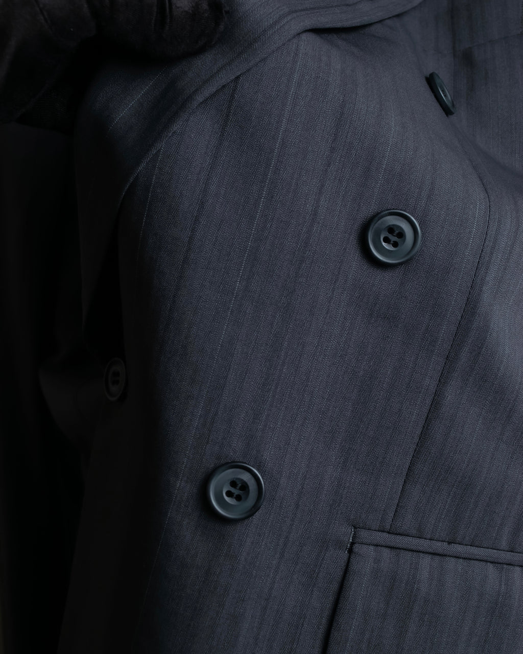 "CHRISTIAN DIOR MONSIEUR" Shadow stripe pattern classical formal detail set up