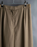 "Christian Dior" Center press wide tapered slacks