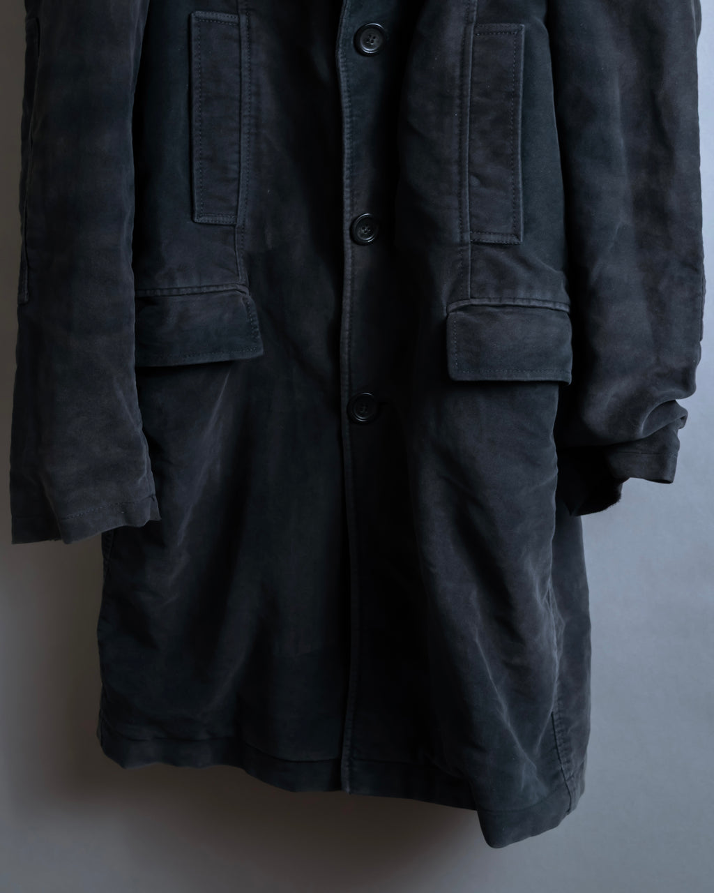 "BURBERRY" Garment dyed faded hunting design coat