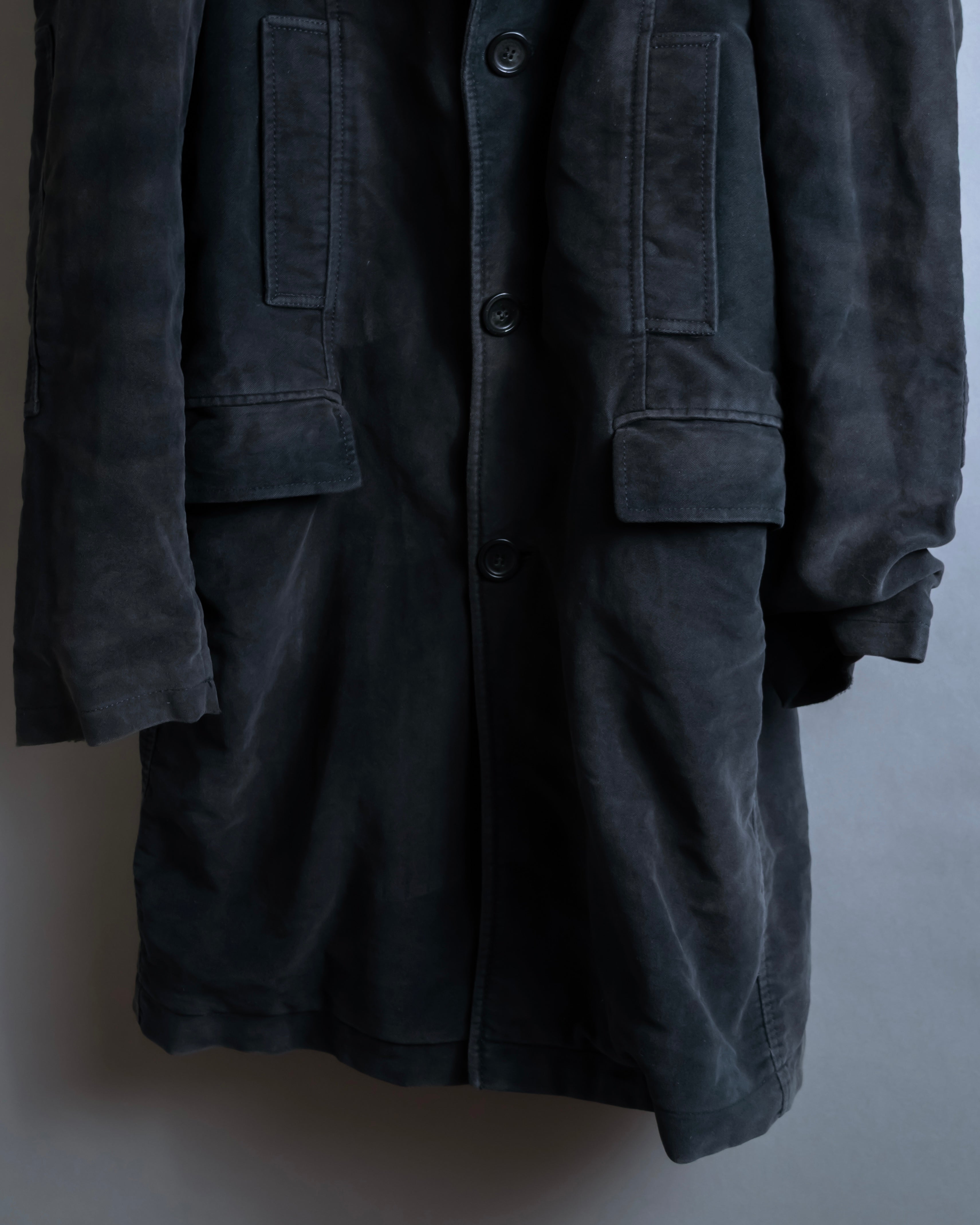 "BURBERRY" Garment dyed faded hunting design coat