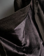 "Dolce &amp; Gabbana" Herringbone pattern slim shape chester coat