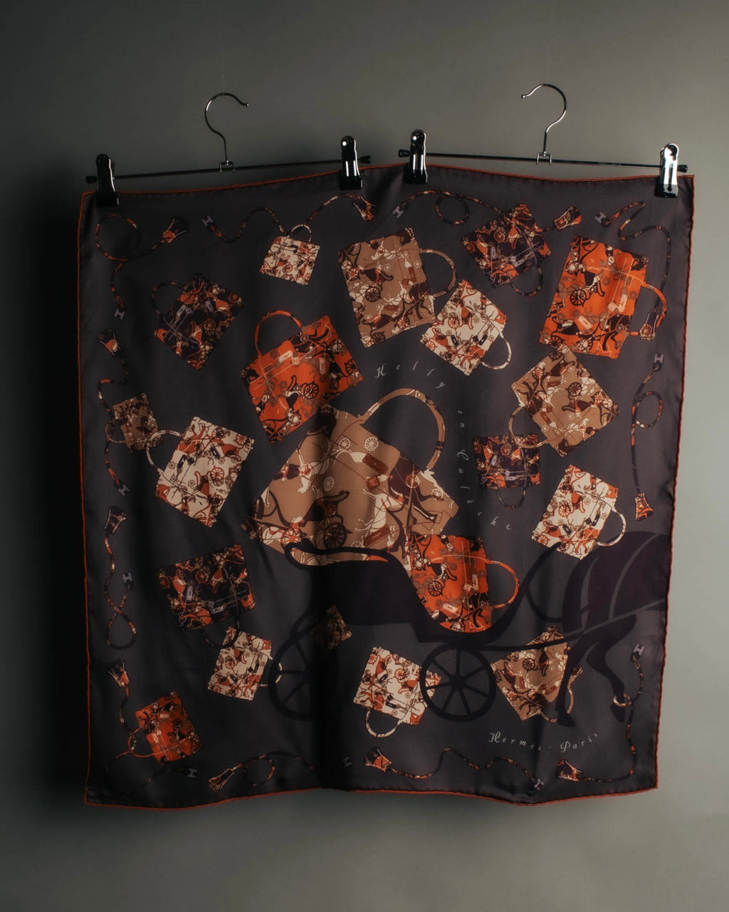 “Hermès” 2007 Kelly en calèche silk scarf