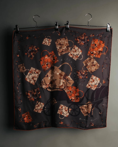 “Hermès” 2007 Kelly en calèche silk scarf
