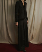 Chaqueta de piel con bordado de cuentas de los años 00 de Ralph Lauren