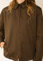 VINTAGE/ Short Length Cotton Jacket Brown