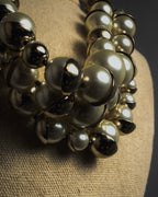 -SPECIAL- "Christian Dior"
John Galliano period Pearl Metal Design Layered Necklace