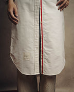-SPECIAL- “THOM BROWNE” 2010’s tricolor grosgrain oxford shirt dress