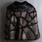 "GIVENCHY" Fur & leather used reversible short shawl collar jacket