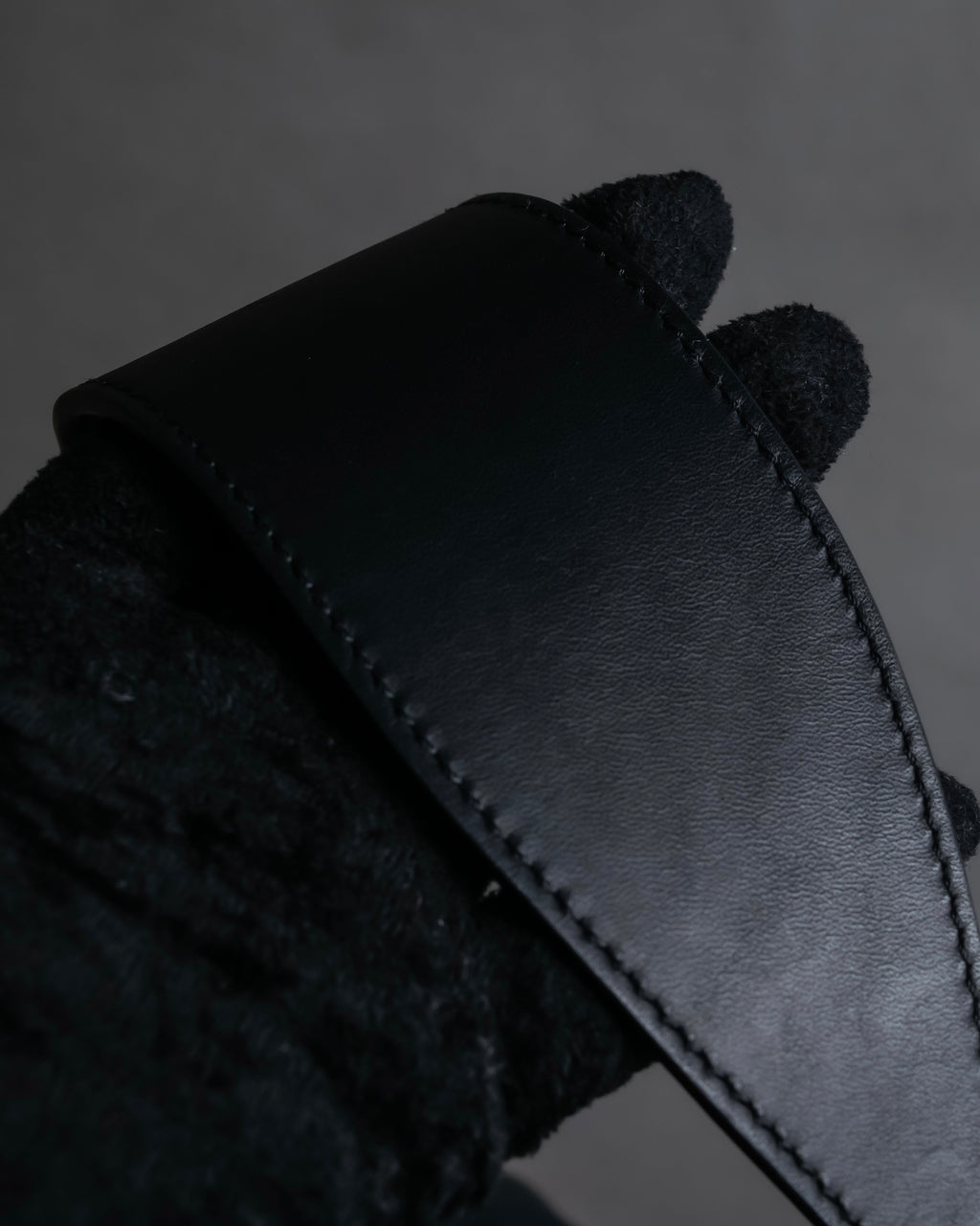 "CELINE" Various studs horizontal leather 2way bag