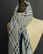 "Burberrys" 80's-90's Lightweight checked scarf