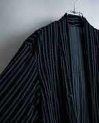 “Yohji Yamamoto +NOIR” Sheer rib summer knit jacket