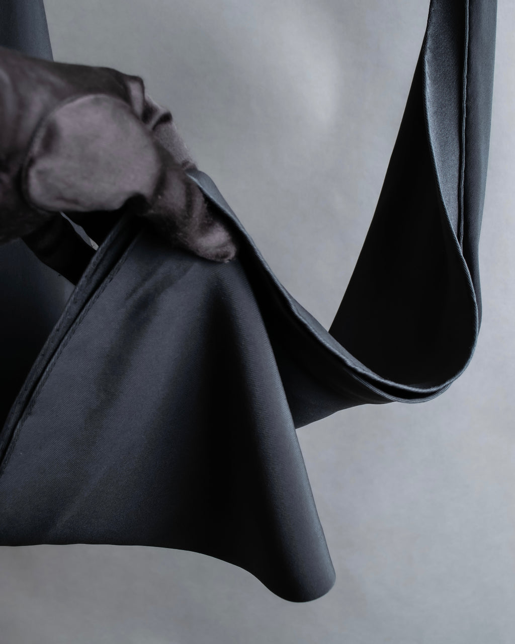 "HERMES" Silk cloth docking leather waist mark belt