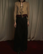 "PRADA" 2010 AW bow-tie closure cropped cashmere cardigan