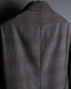 "Calvin Klein" Glen check oversized double breasted jacket