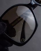 "GUCCI" Butterfly frame oversized shaped sunglasses