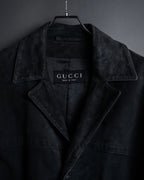 -SPECIAL- "GUCCI" 1998's-01's Tom Ford period beautiful faded suede long coat