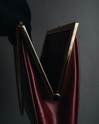 "BURBERRY" 00’s Framed chain formal bag