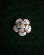 “VETEMENTS” 2017-2021 Archive-referenced mother of pearl flower brooch