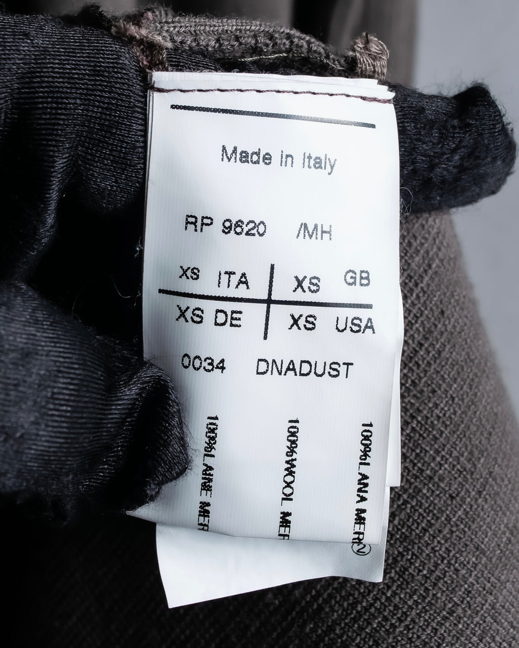 "Rick Owens" 12AW asymmetrical hooded knit cardigan