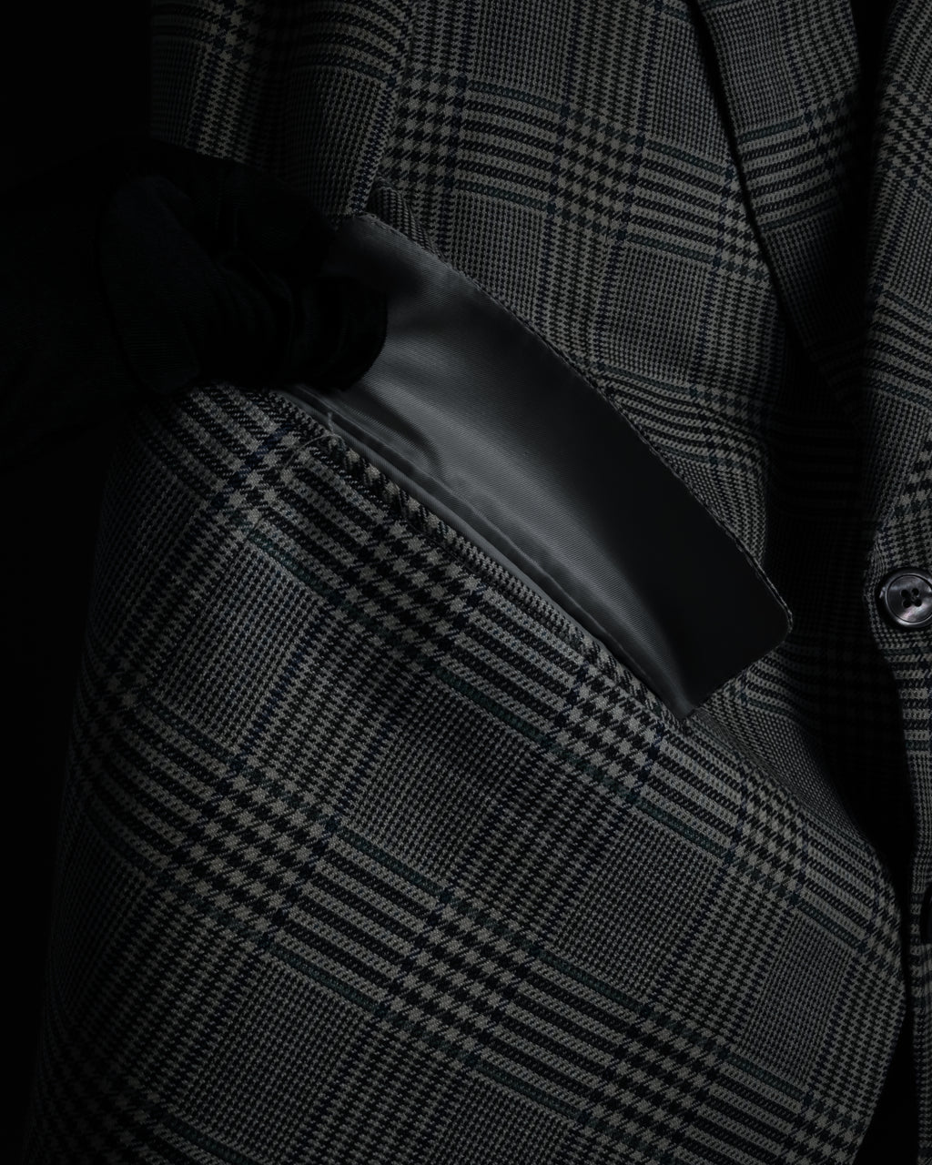 "HERMES" 90’s belvest silk wool linen peak lapel tailored jacket