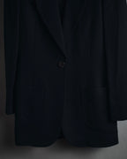 "FENDI" 80’s-90’s viscose blend structured tailored jacket